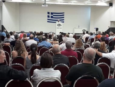 «Σεισμός» στην ομιλία της επικεφαλής του Κινήματος «Διέξοδος Ελλάς» Γεωργίας Μπιτάκου (βίντεο-φωτο)
